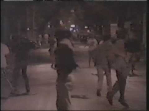 Hools inglesi in azione a Rimini - Italia '90