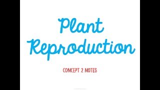 Plants Mini Unit Concept 2 Notes