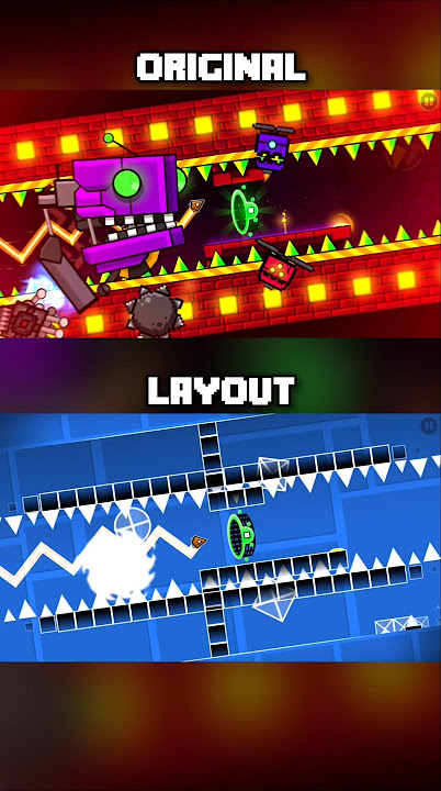 Explorers: Original vs Layout [Comparison] | Geometry Dash 2.2 #shorts