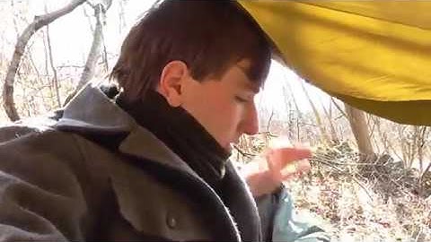 Winter Review: Snugpak-Hammock-cocoon and easy camp setup tutorial | important knots