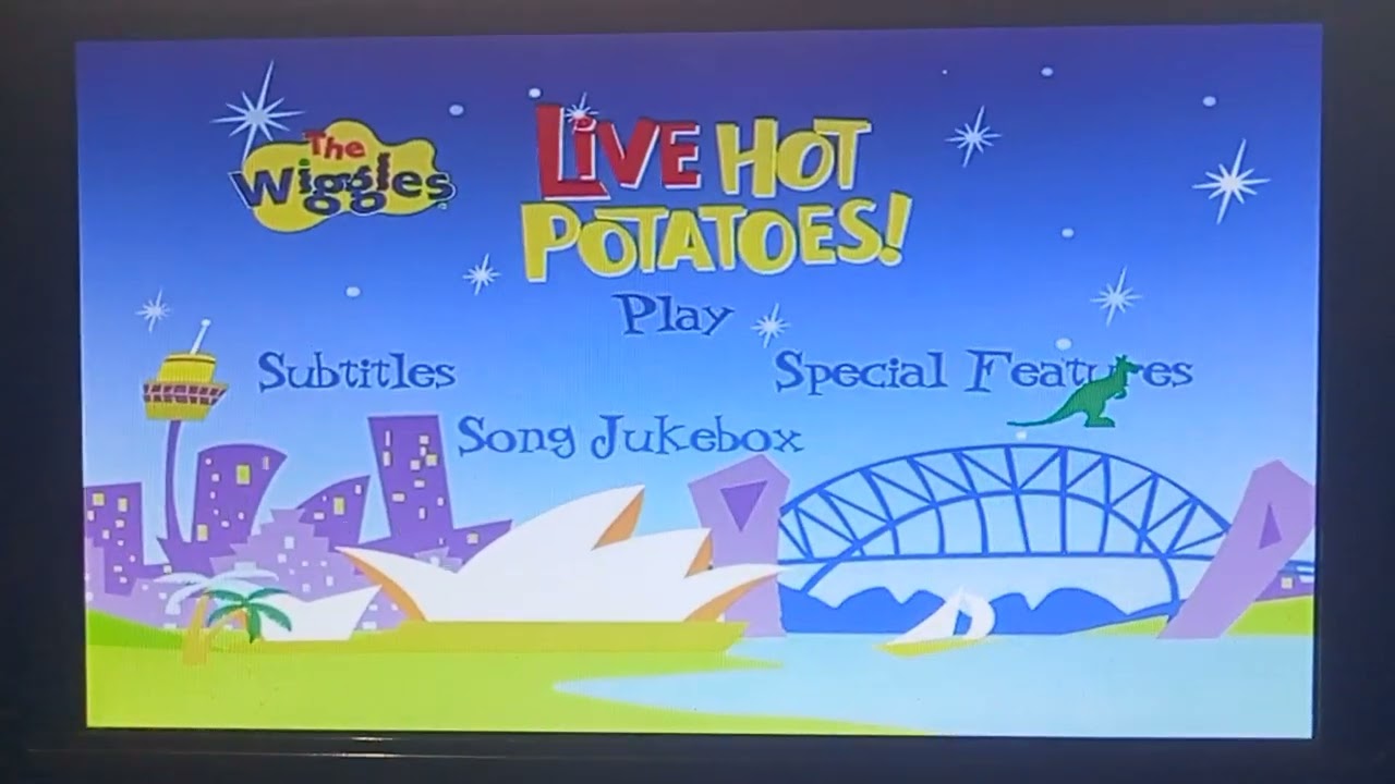 The Wiggles Live Hot Potatoes (2005 Australian DVD Menu Walkthrough