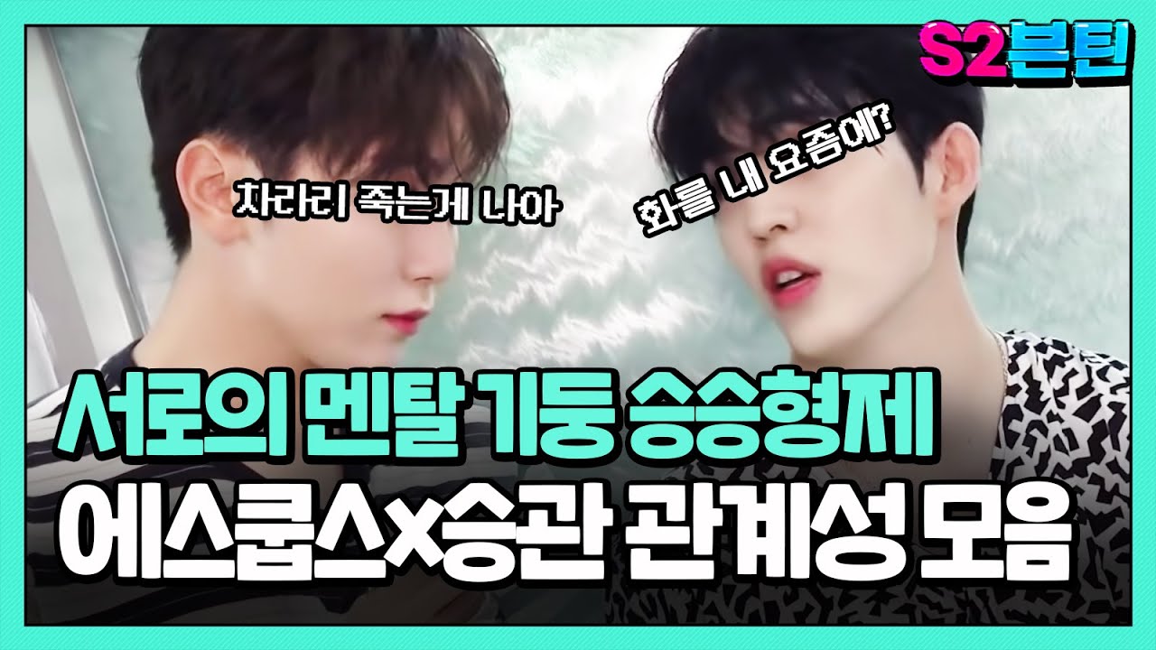 [세븐틴] S2븐틴 Ep.40 에스쿱스x승관 관계성 모음ㅣ서로의 든든한 멘탈 기둥👊🏻 세븐틴 필수 영양소 승승형제🍒🍊