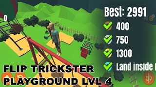 Flip Trickster Playground Level 4 Gold - Get Impossible Gold Score screenshot 5