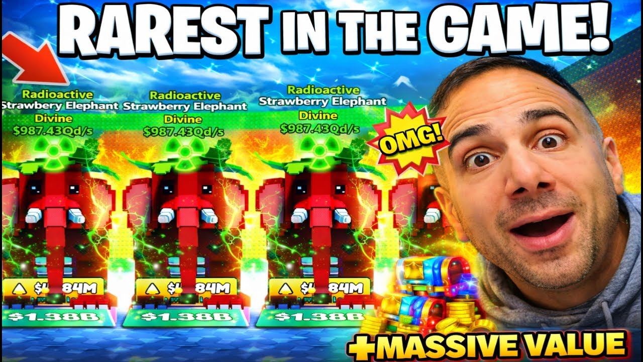 Let's Find the Rarest item Strawberry Elephant $987.43Qd/s in Escape Tsunami For Brainrots