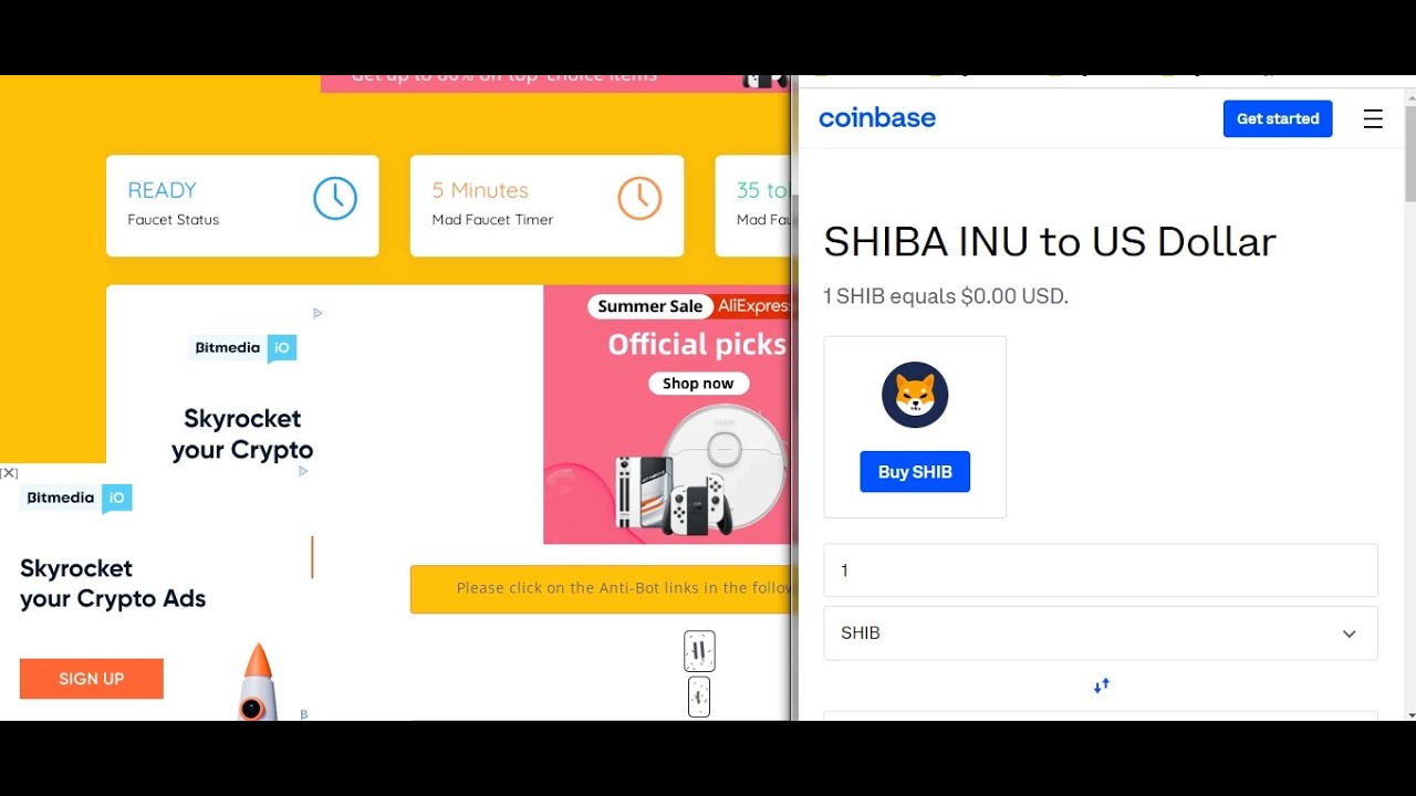 How To Earn Free SHIBA INU SHIB TOKENS Cryptocurrency At BTC Bunch Every 5 Min Withdraw Via Coinbase