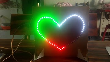 Mạch led trái tim 3 màu, tặng người yêu trong ngày valentine