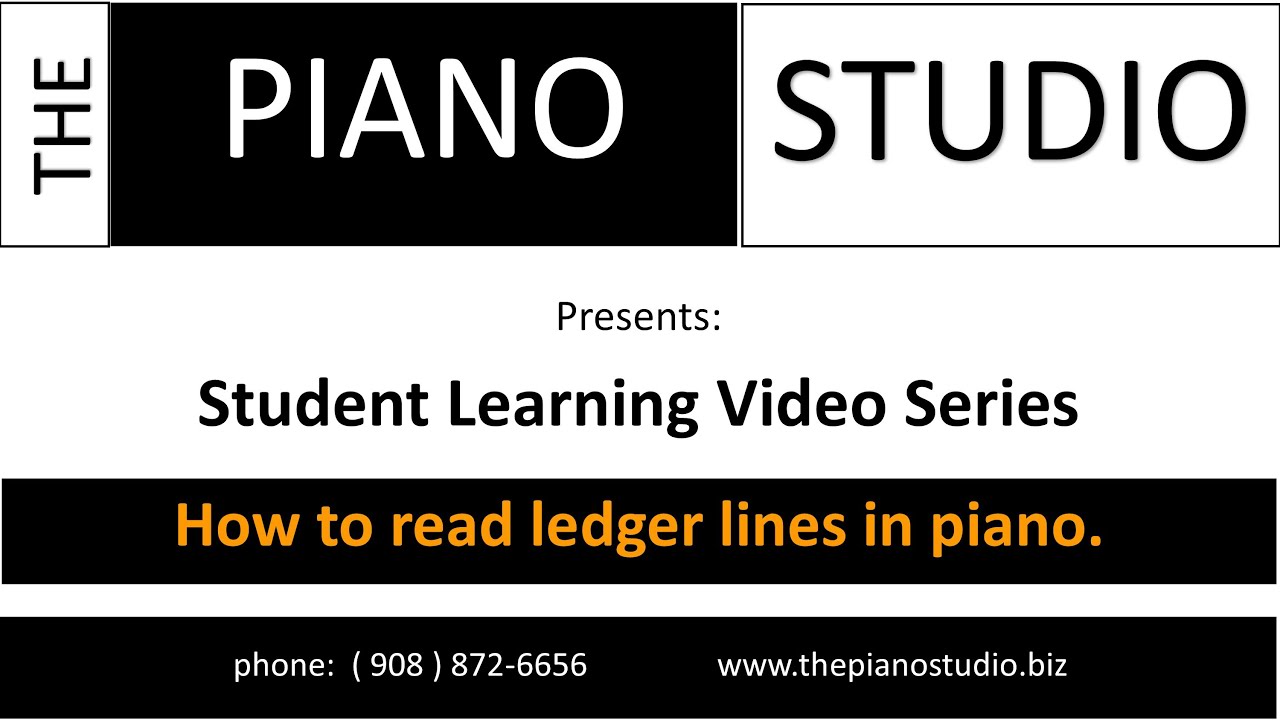 How to read ledger lines in piano. - YouTube