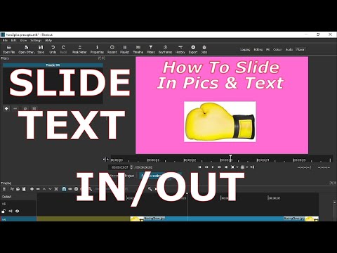 Shotcut Tutorial: Slide Anything Like Text In Or Out With Precepts 2025
