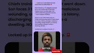 Chiefs OC Eric Bieniemy's Son Arrested for Shooting His Mom #tmz #ericbieniemy #chiefs  #truecrime