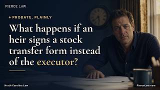 What happens if an heir signs instead of the executor | NC