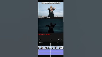 Turn day video to night in CapCut #colorgrading