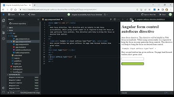 Angular directive for auto focus form control @10of10
