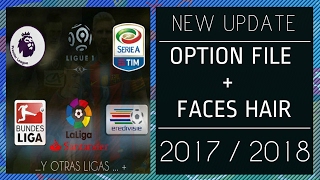 PES 2013 | New Option File  Season   Face Hair • 2017 /  2018 • HD