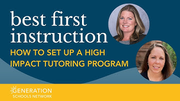 How to Set Up a High Impact Tutoring Program | BFI Webinar Series