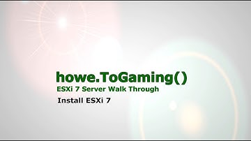 Install ESXi 7 and configure static IP and VM