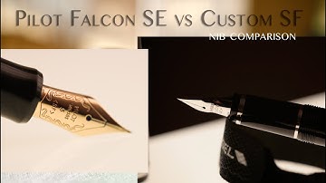 Pilot Falcon SEF vs Custom 74 SF - nib comparison