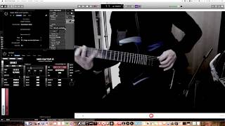 MIDI Guitar playing Grand Piano with sustain pedal