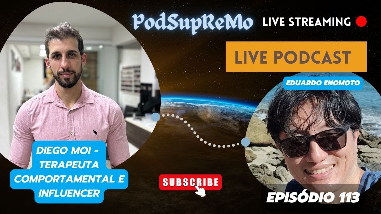 Capa do episódio 113 do PodSupReMo com Diego Moi
