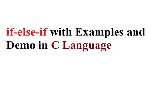 if-else-if Statement in C Language in Urdu | Hindi