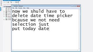 how to insert date without using date time picker visual studio, YouTube lecture#13