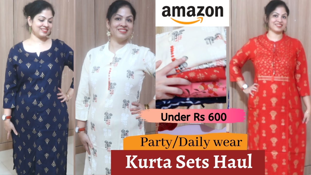 Indian Kurti With Pant & Dupatta For Womens |Rayon Printed Kurta Kurtis For  Women Tunic Set at Amazon Women's Clothing store