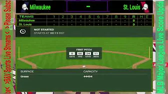 🔴LIVE Score : St Louis Cardinals vs Milwaukee Brewers | MLB Major League Baseball Live 0823/24 | thumbnail