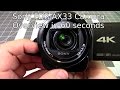 Sony AX-33 4k Video Camera - Overview in 60 seconds!