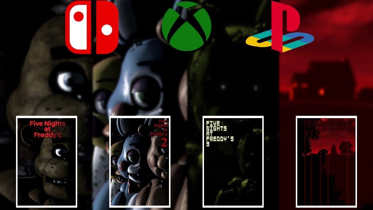 FNAF Five Nights At Freddys 1-4 + Sister Location Game Sony PS4 XBOX One  Switch