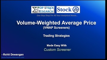 Volume-Weighted Average Price (VWAP) Screener  | TSR