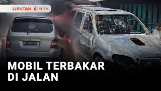 Minibus yang Sedang Melaju di Jalan Raya Tiba-tiba Terbakar | Liputan 6