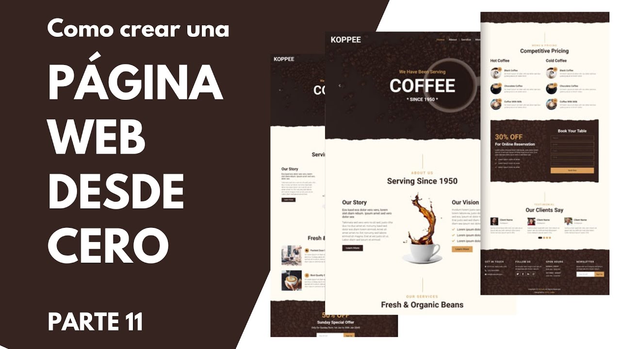 Como crear una pagina web DESDE CERO - Parte 11 - YouTube