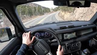 2024 Land Rover Defender 110 P400 S 3.0L POV Canyon Drive