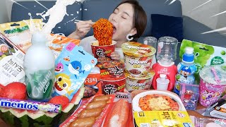 [Mukbang ASMR] KOREAN Convenience Store Food Special✨ Tiktok Jelly Ramyun Kimbap Eatingshow Ssoyoung