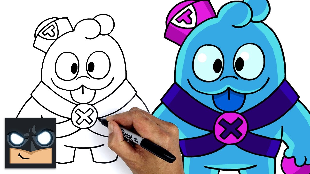 How To Draw Squeak Brawl Stars Youtube - brawl stars natekenen