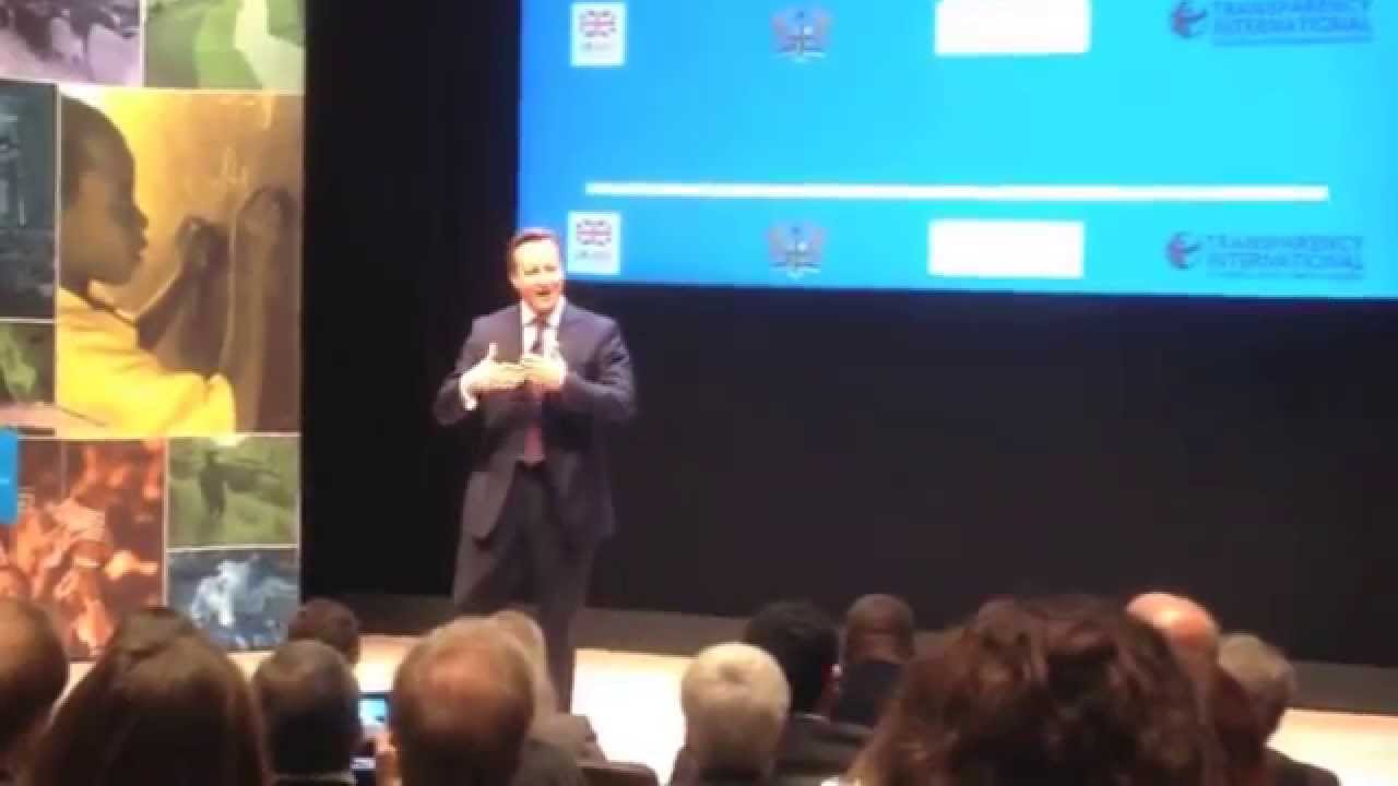 David Cameron's Speech at UN General Assembly, Transparency international and Ford Foundation