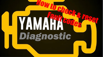 How to check and reset fault codes - Yamaha clock diagnostic