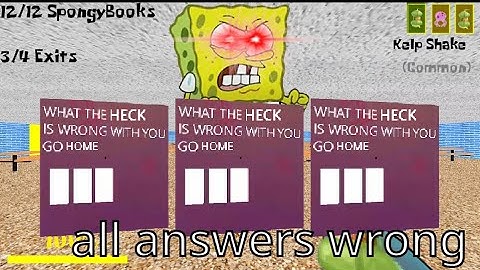 spongebob basics remastered fast mode all answers wrong