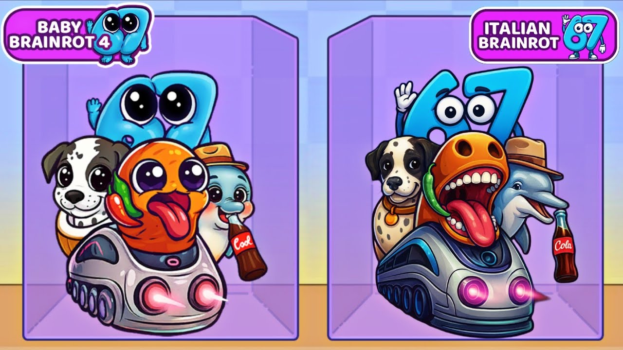 Merge Fellas Baby Brainrot 4 vs Italian Brainrot Gameplay Reaching Max Level | Brainrot New Update