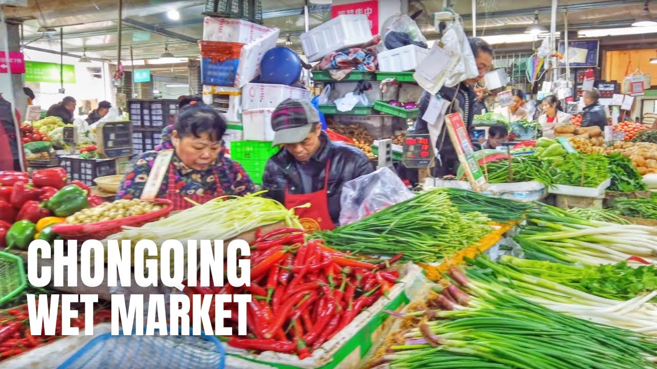 Chongqing China Wet Market Walking Tour / 重庆湿市场中国徒步旅行