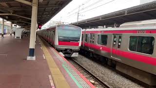 京葉線 e233系 5000番台 502編成 発車シーン@新浦安駅