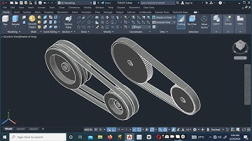 3D Pulley and Belt Design in AutoCAD: A Step-by-Step Guide:  #hycadtutorials