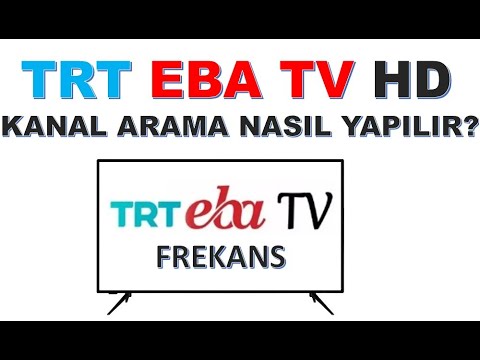 TRT EBA TV HD FREKANS AYARI