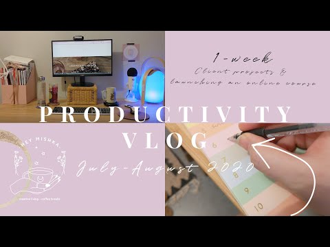 Epic productivity vlog! ☕️ Launching my online course + client work