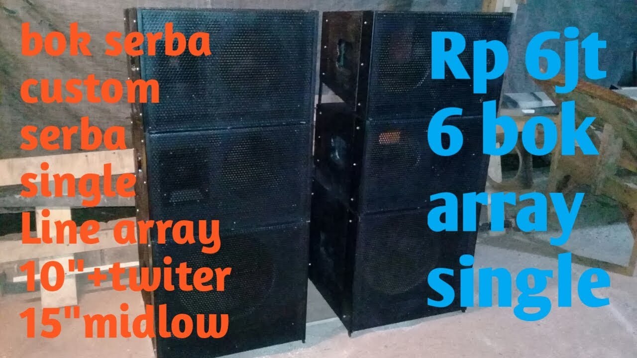 Bok Custom || line array murah dengan finishing resin