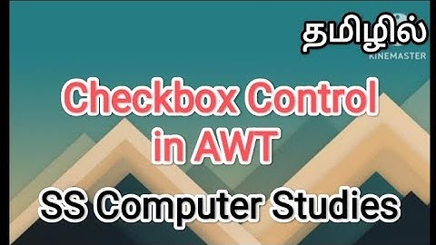 checkbox control in awt | java in tamil #sscomputerstudies , #awt, #checkbox, #javaprogramming