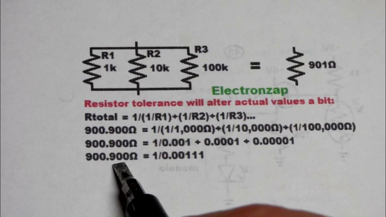 3 or more parallel resistor formula to calculate equivalent resistance