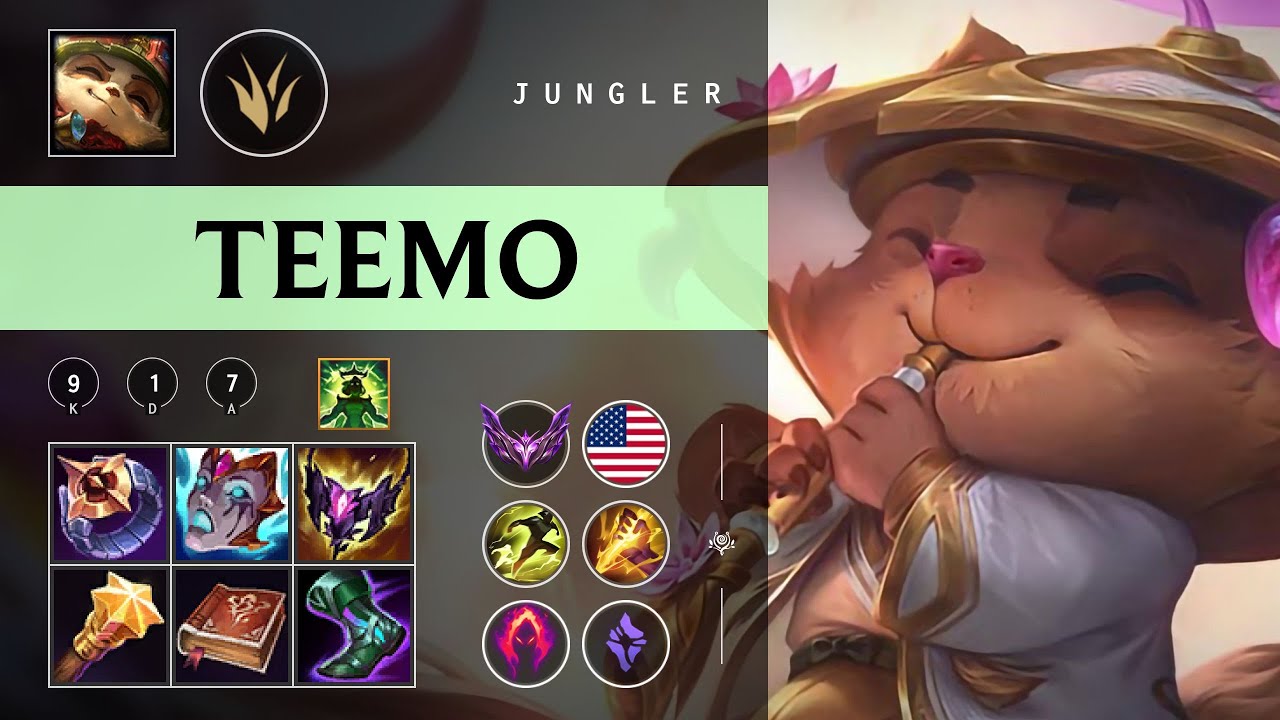 Teemo Jungle vs Rammus - NA Master Patch 26.02