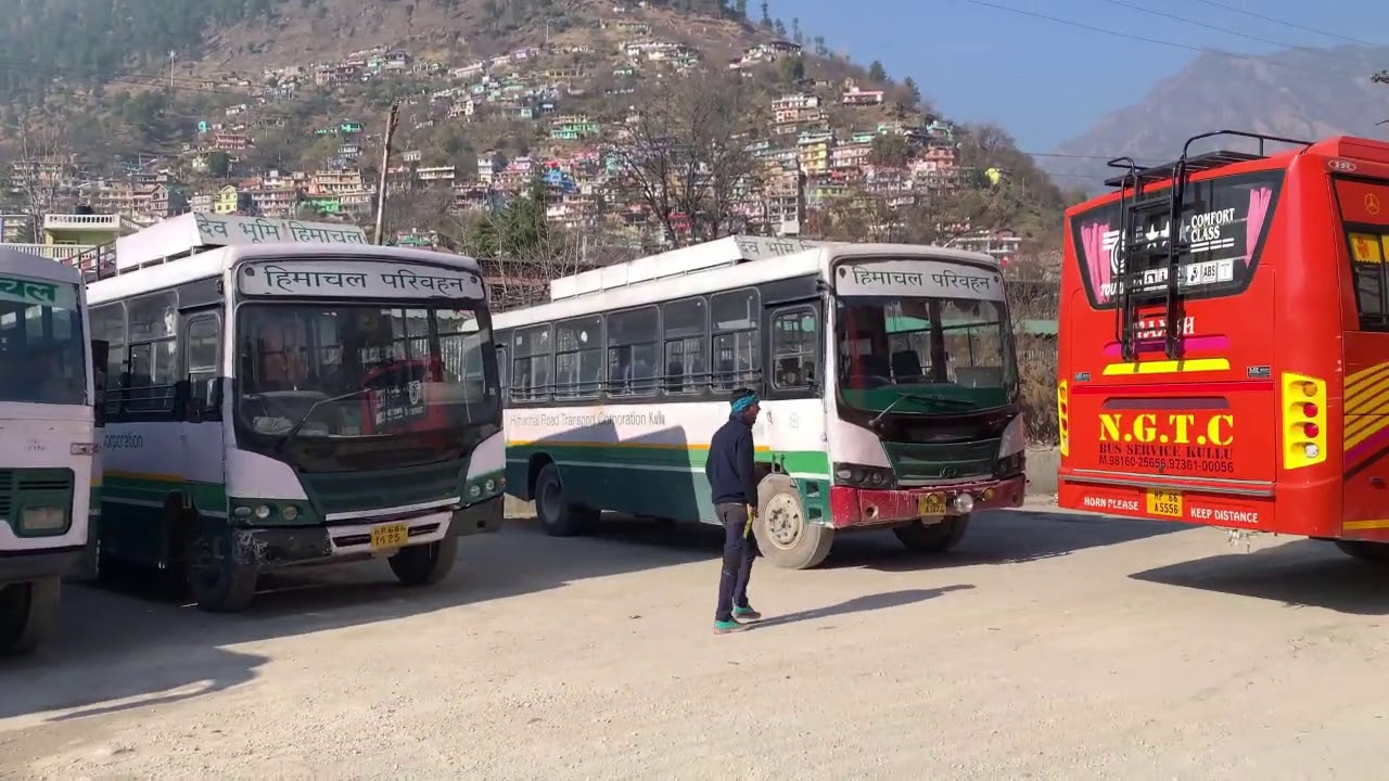 HRTC bus stand - Kullu, Himachal Pradesh