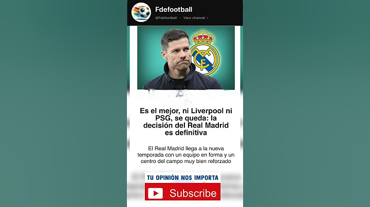 Es el mejor, ni Liverpool ni PSG, se queda: la decisión del Real Madrid es definitiva #futbol #rmfc