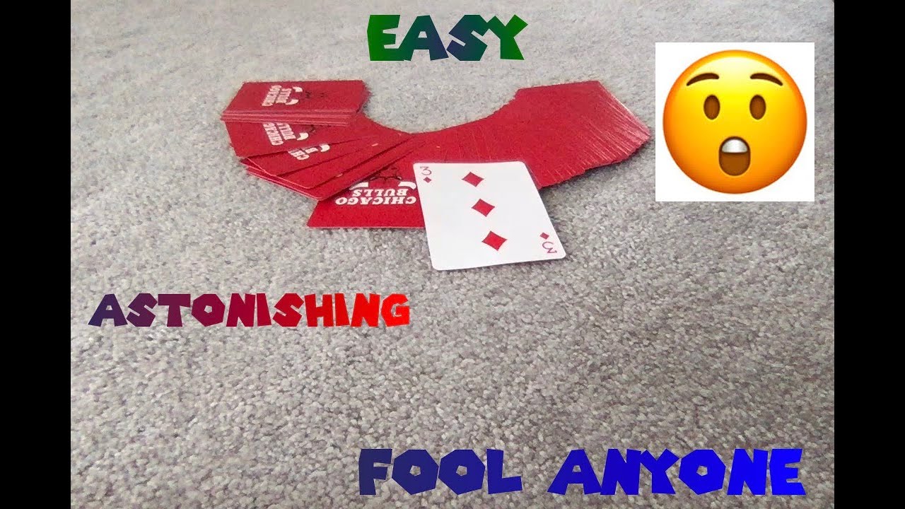 Amazing Beginner Card Trick- Flip the card over without touching it ...